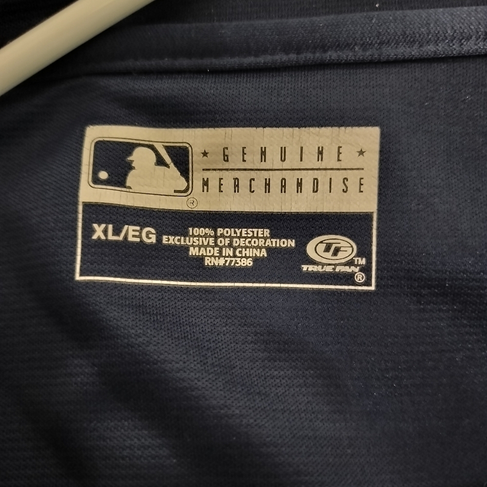 M374) Genuine Merchandise Navy Full Zip Front Houston Astros True Fan Jacket XL - Picture 8 of 8